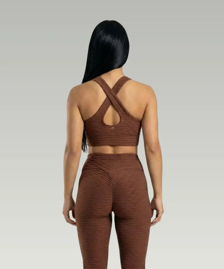 Sport Bra Lazo Brocado